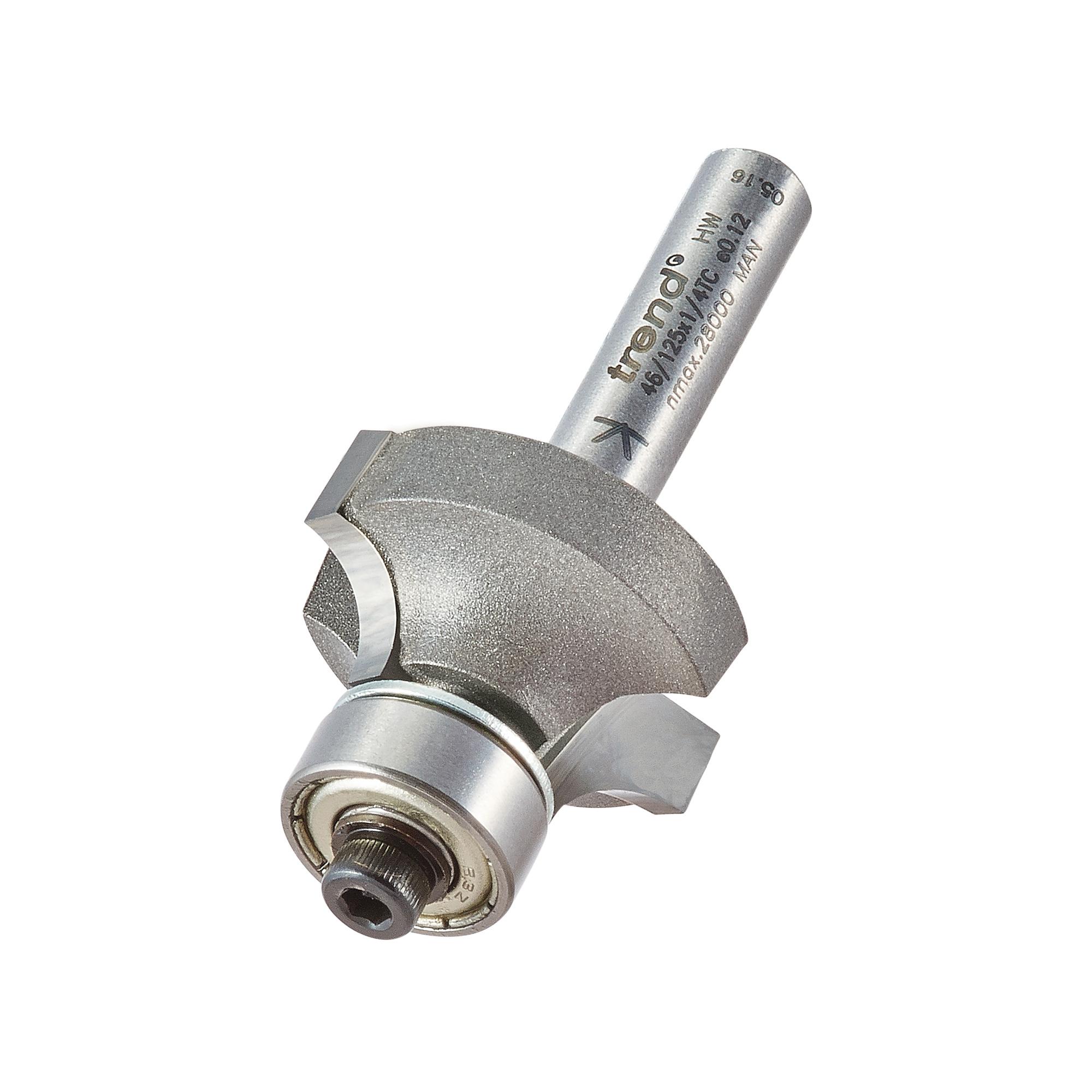 46_125x1_4tc_3d1 Trend 46/125X1/4TC Bearing guided ovolo cutter 6mm radius - Image 1