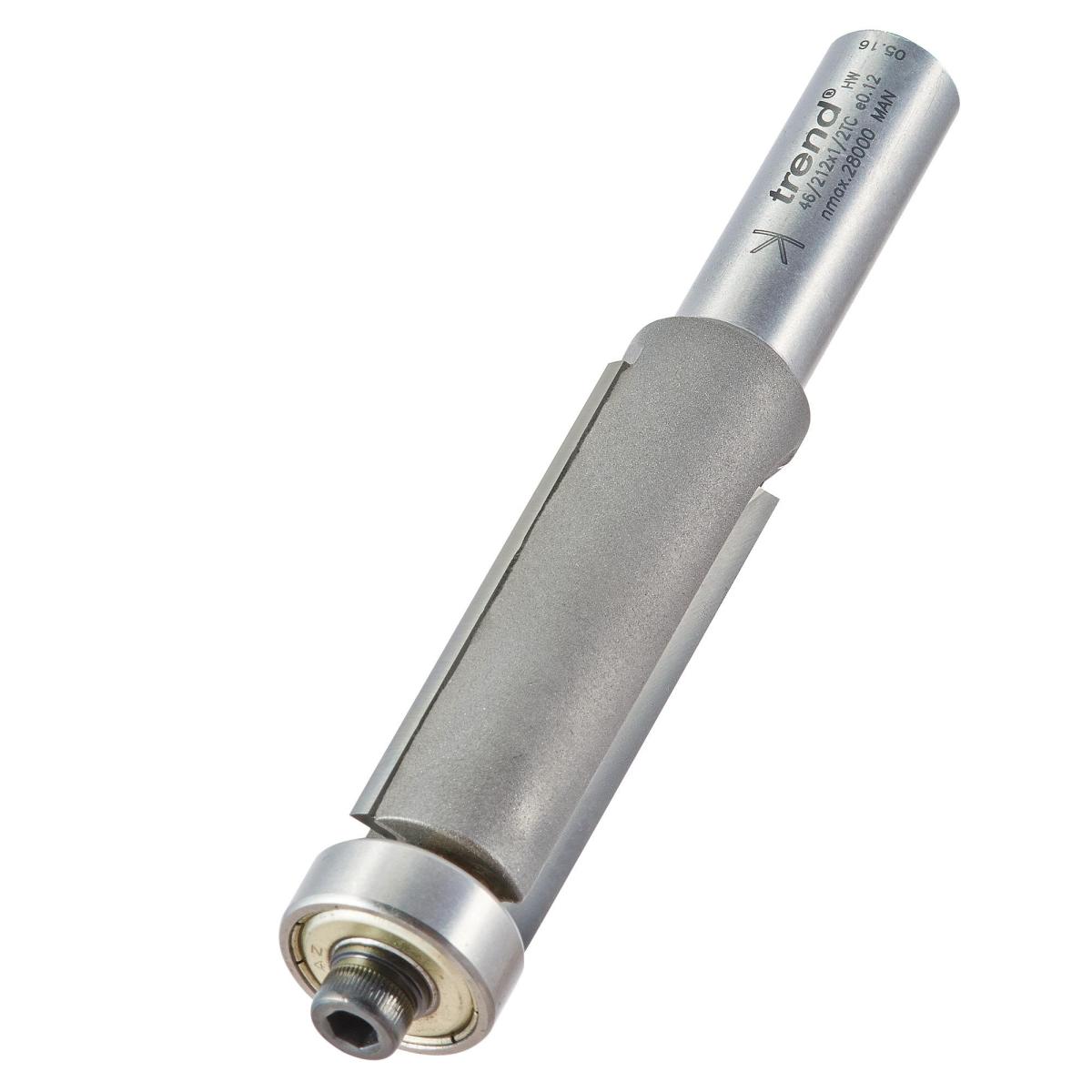Trend 46/212X1/2TC Guided trimmer 19.1mm diameter 50mm length - Image 1