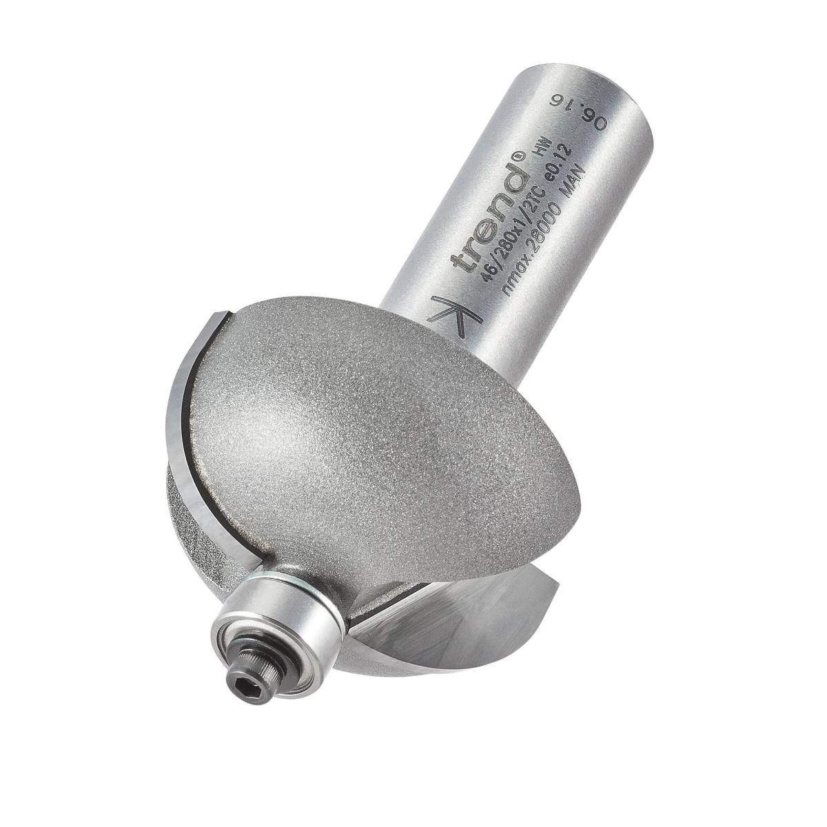 46_280x1_2tc_3d1 Trend 46/280X1/2TC Bearing guided cove cutter 12.7mm radius - Image 1