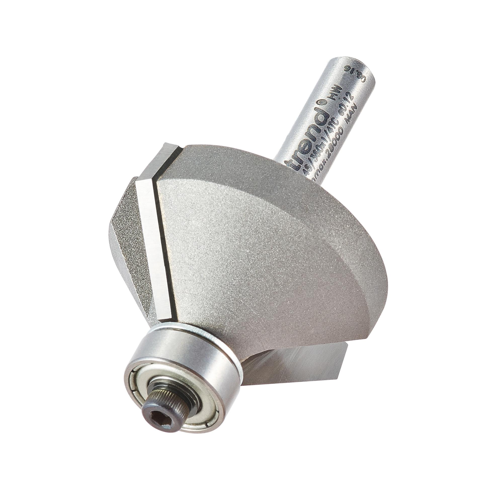 Trend 46/360X1/4TC Bearing guided chamfer cutter 45 degrees - Image 1