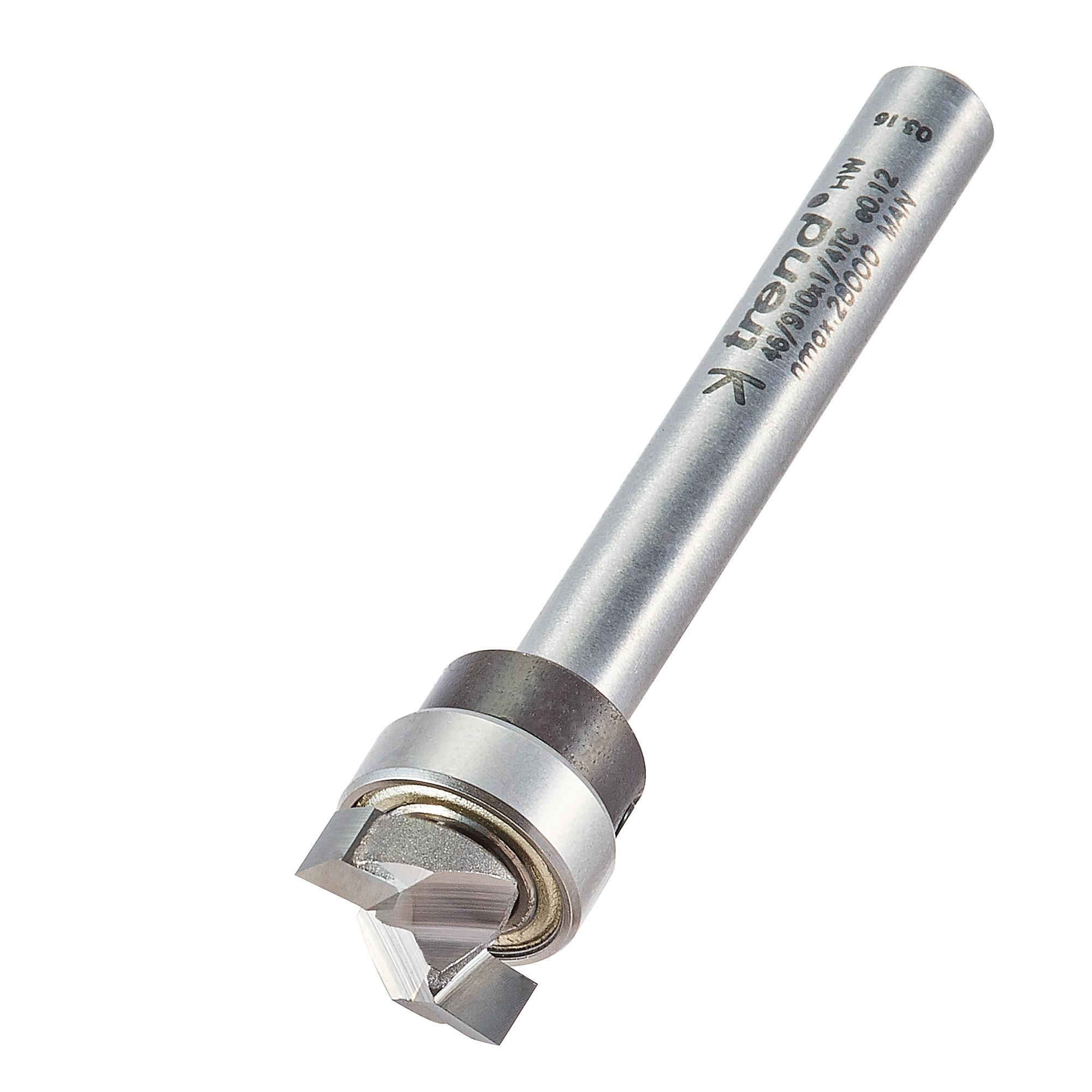 Trend 46/910X1/4TC Guided profiler 12.7mm dia x 4mm cut - Image 1