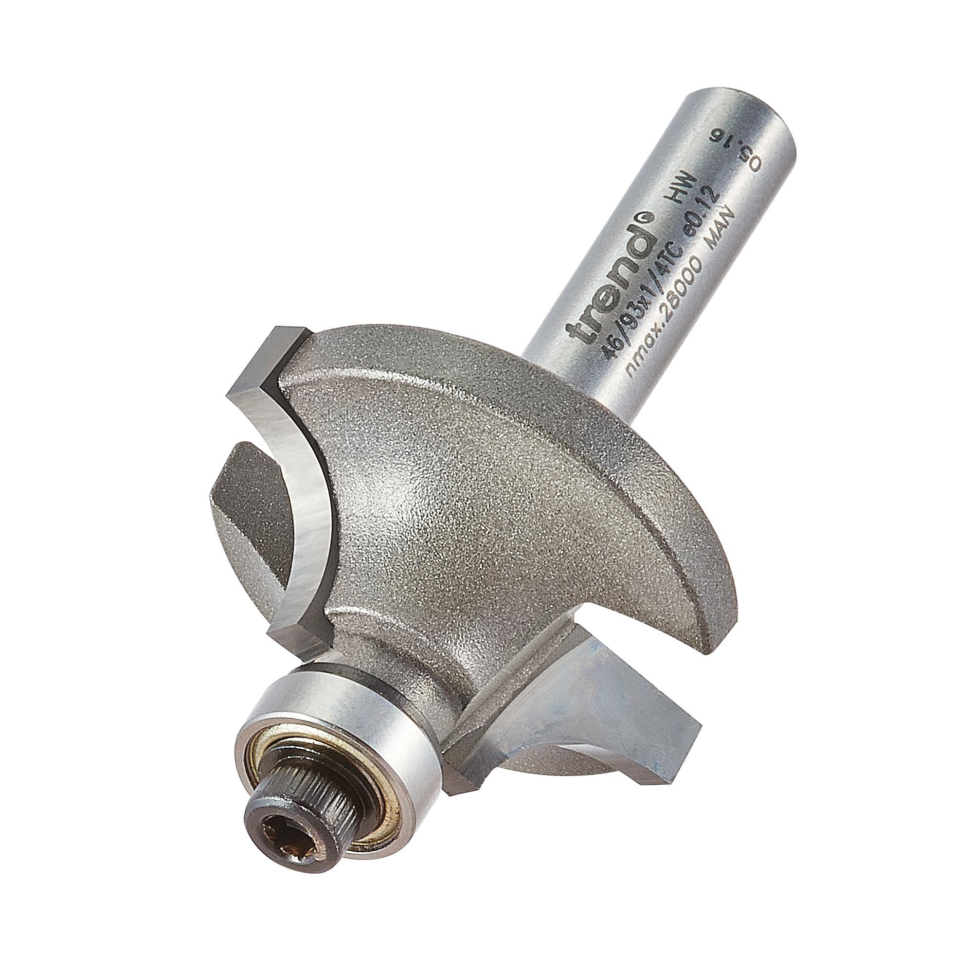Trend 46/93X1/4TC Bearing guided ovolo cutter 7.9mm radius - Image 1