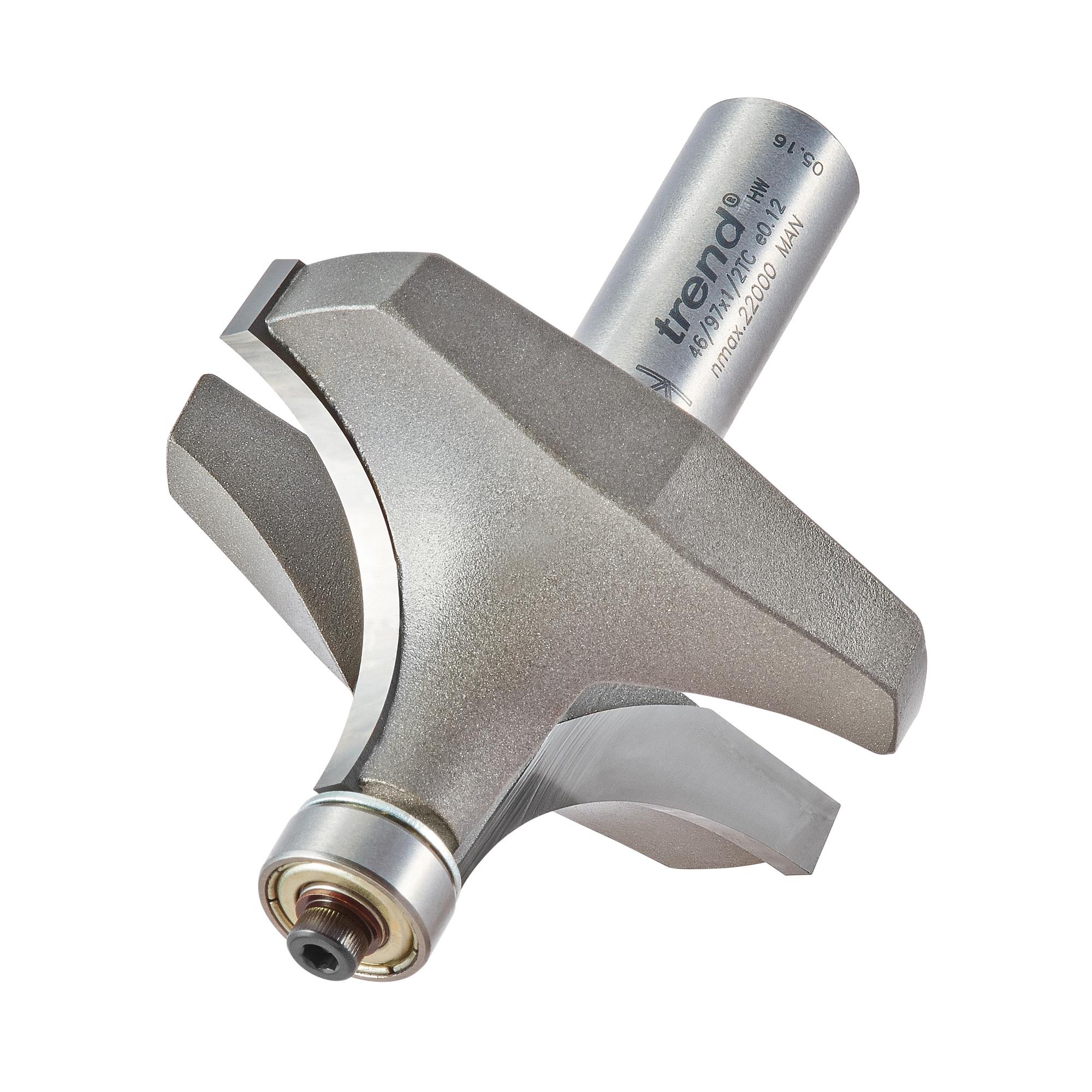 46_97x1_2tc_3d1 Trend 46/97X1/2TC Bearing guided ovolo cutter 22.2mm radius - Image 1