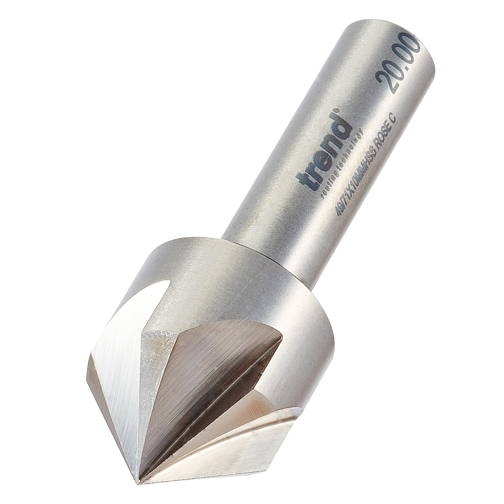 Trend 49/71X10MMHSS Rose countersink 20mm countersink diameter - Image 1