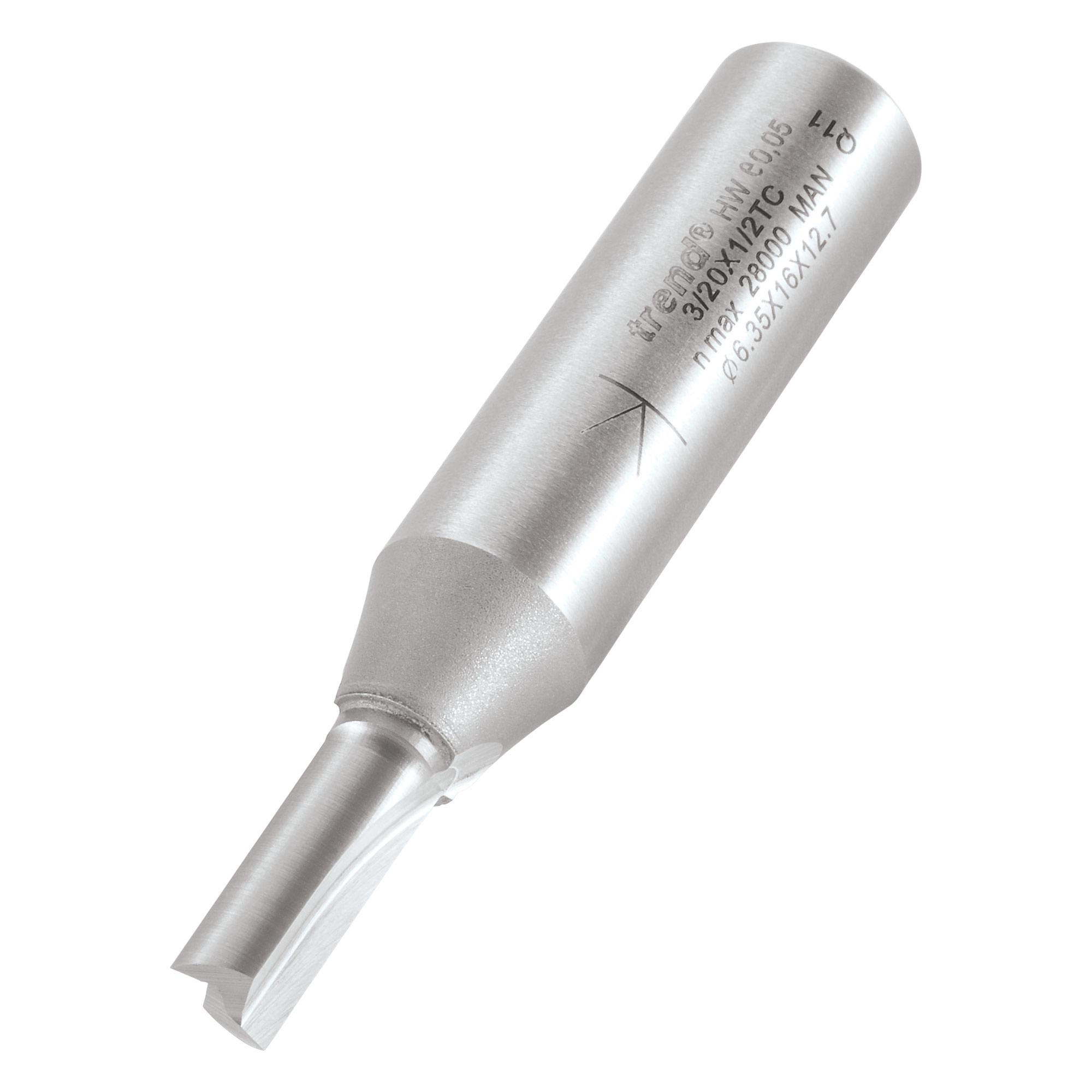 5027654004685_3_20x1_2tc_3d1 Trend 3/20X1/2TC Two flute cutter 6.3mm diameter - Image 1