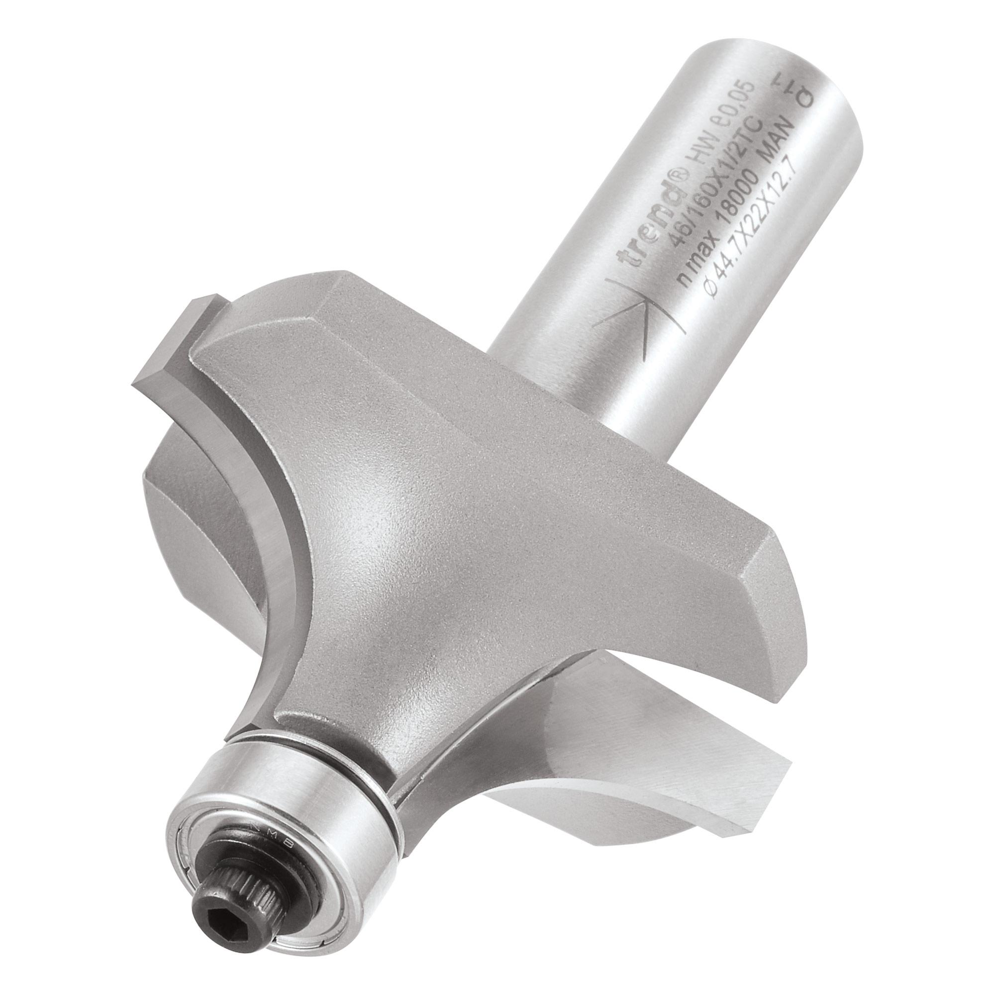 Trend 46/160X1/2TC Bearing guided ovolo cutter 16mm radius - Image 1