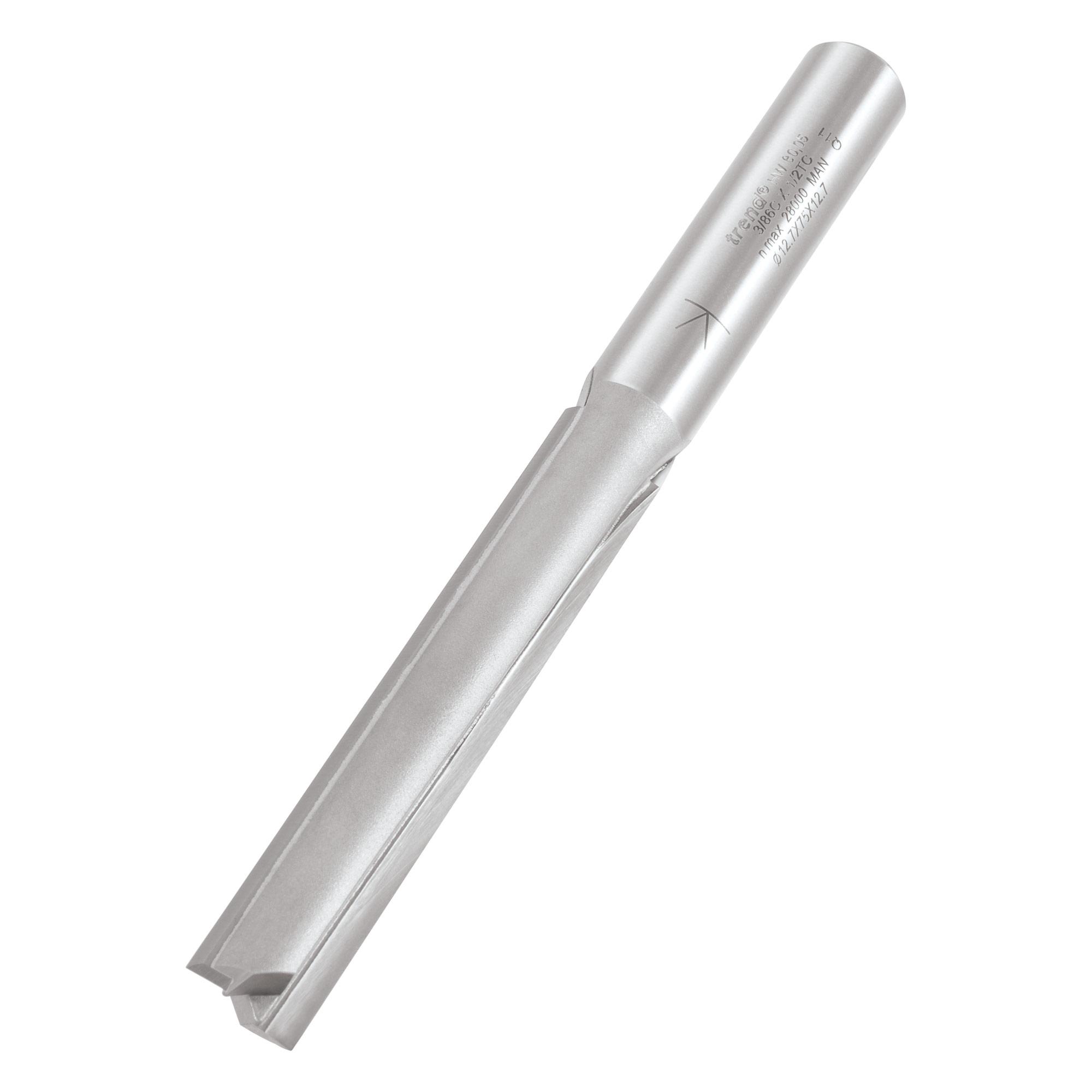5027654043158_3_86cx1_2tc_3d1 Trend 3/86CX1/2TC Two flute 12.7mm dia x 75mm cut - Image 1