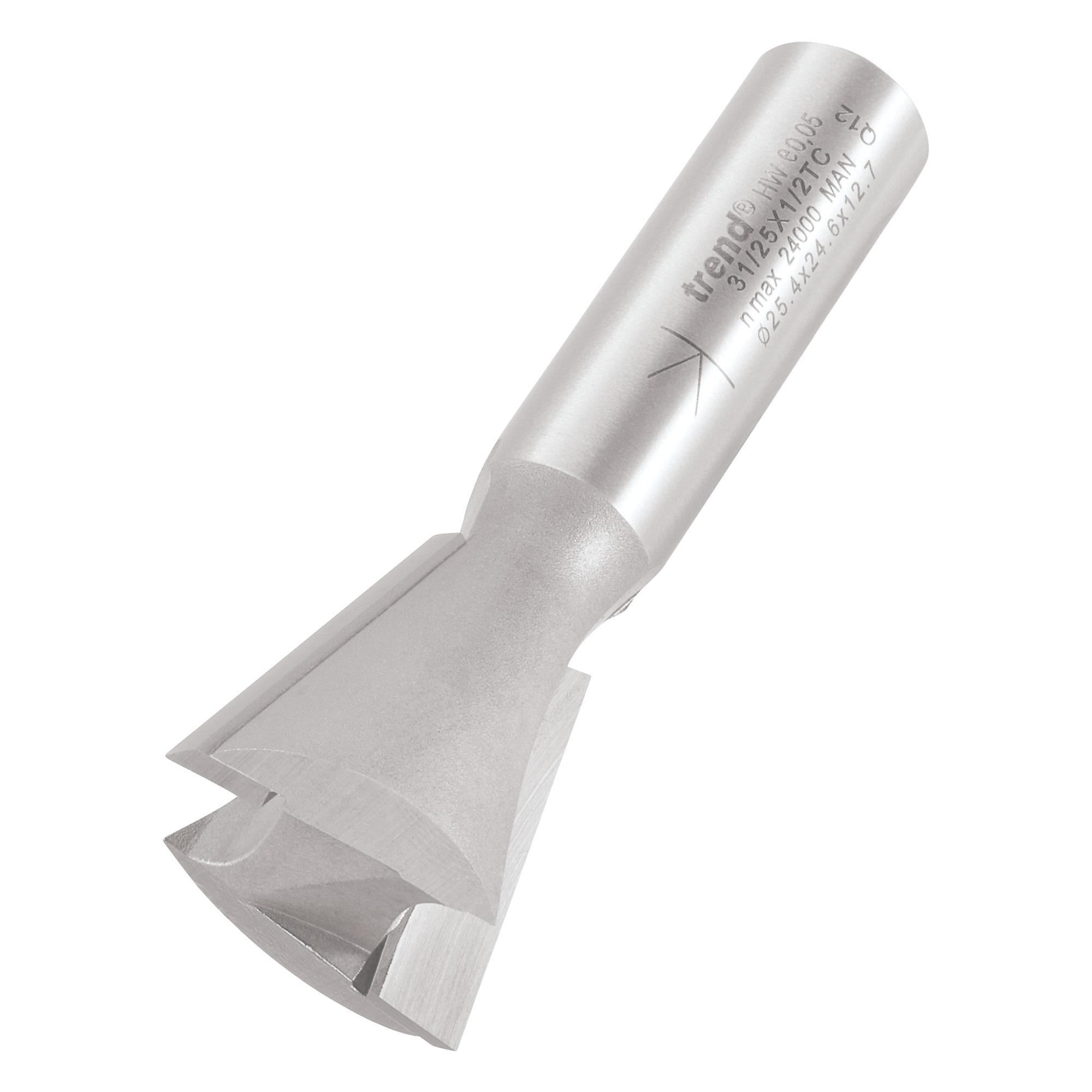 Trend 31/25X1/2TC Dovetail cutter 104 degrees x 25.4mm diameter - Image 1