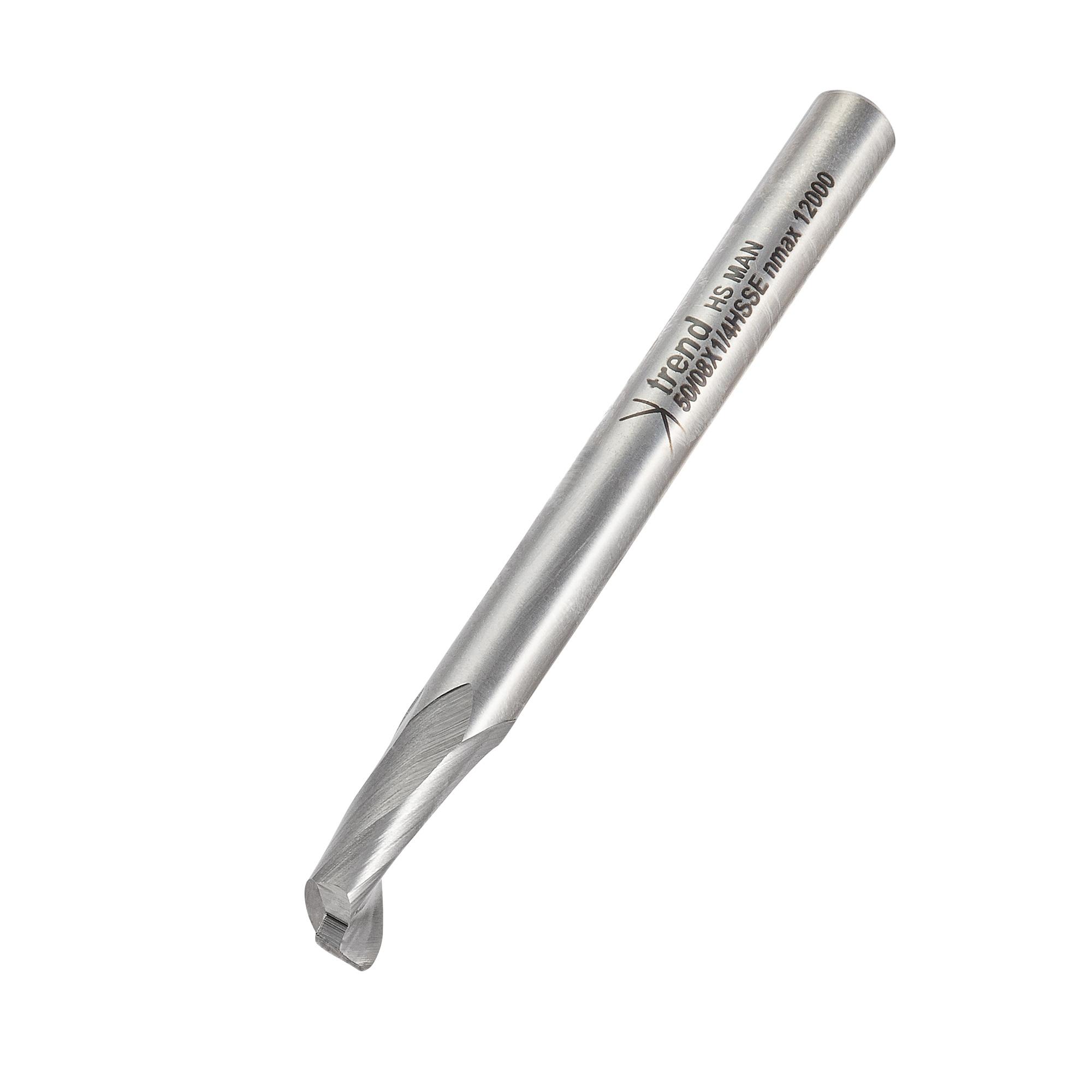 Trend 50/08X1/4HSSE Aluminium cutter 8mm diameter - Image 1