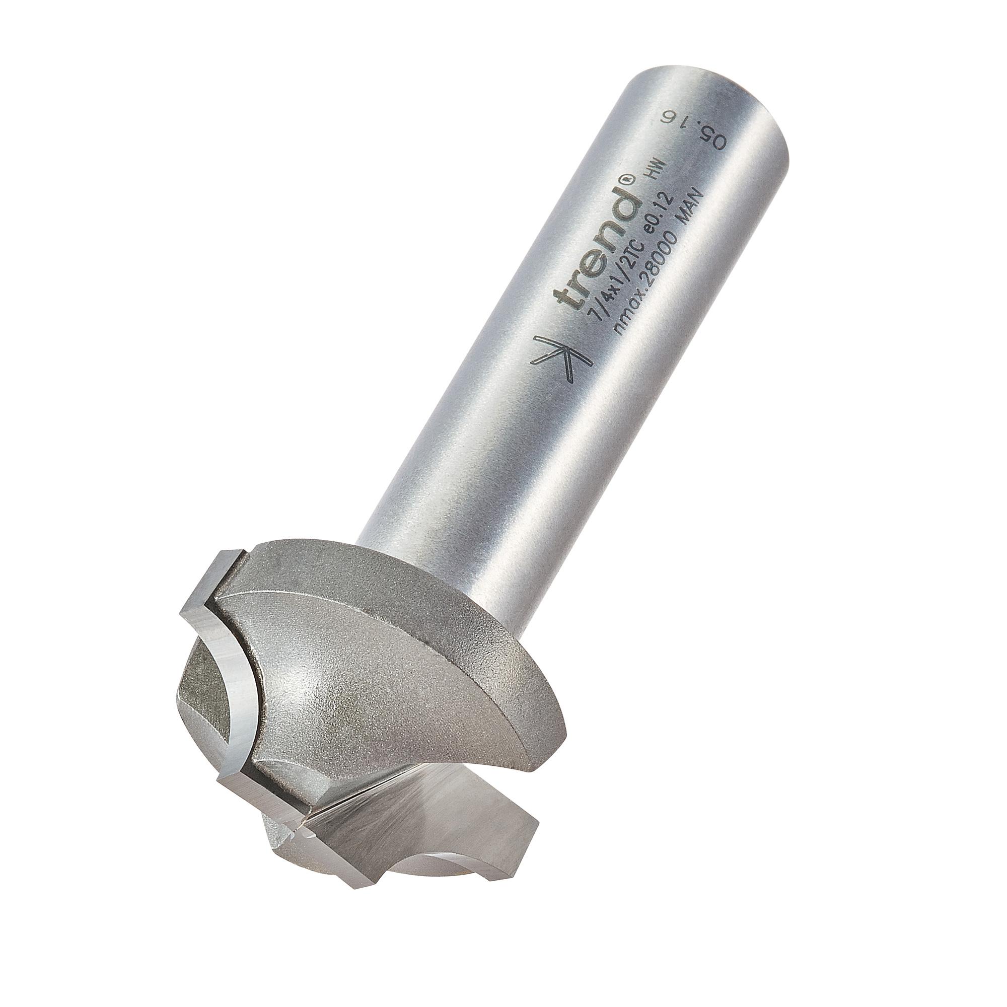 Trend 7/4X1/2TC Ovolo rounding over cutter 8mm radius - Image 1