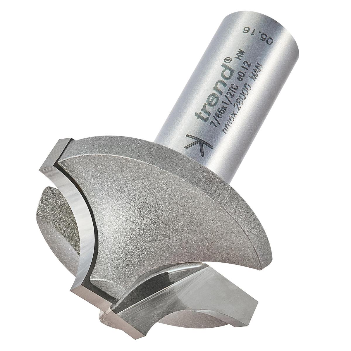 7_66x1_2tc_3d1 Trend 7/66X1/2TC Ovolo rounding over cutter 12.7mm radius - Image 1