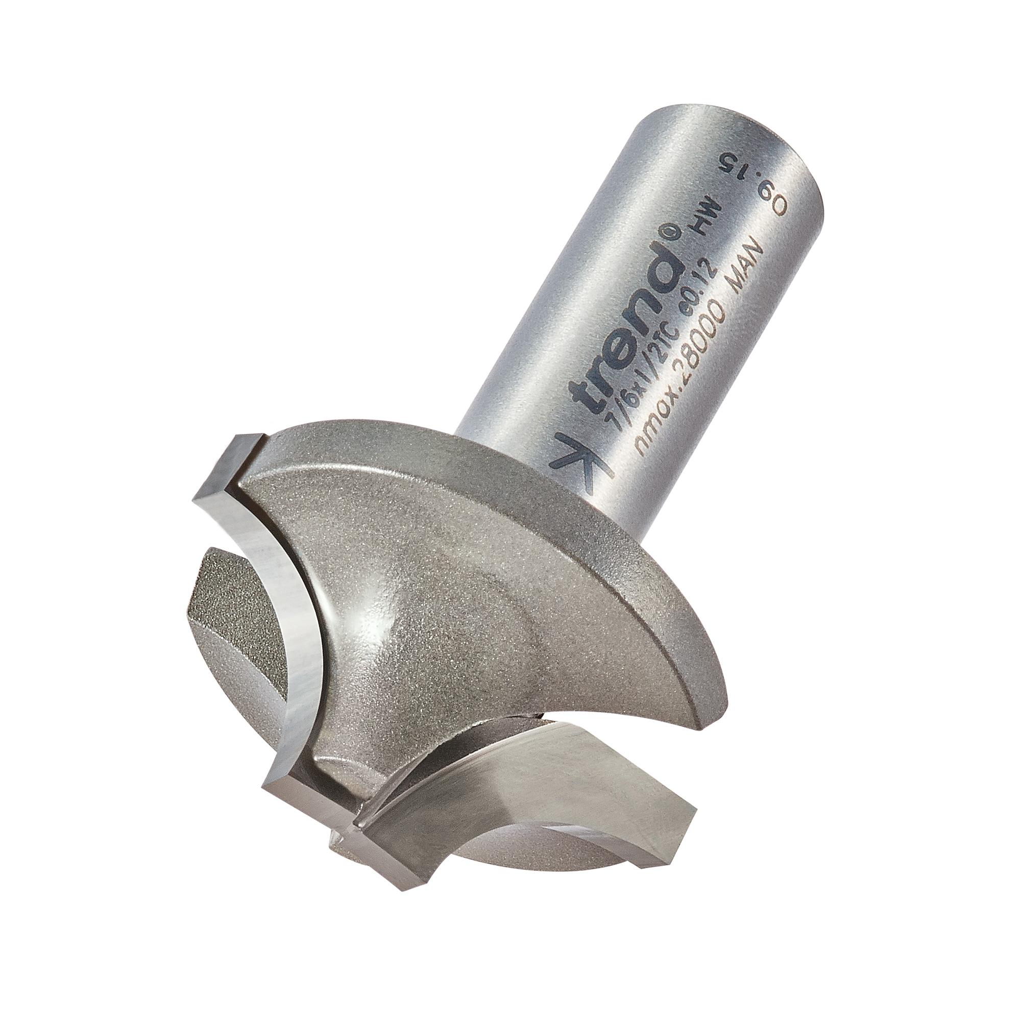 Trend 7/6X1/2TC Ovolo rounding over cutter 12mm radius - Image 1
