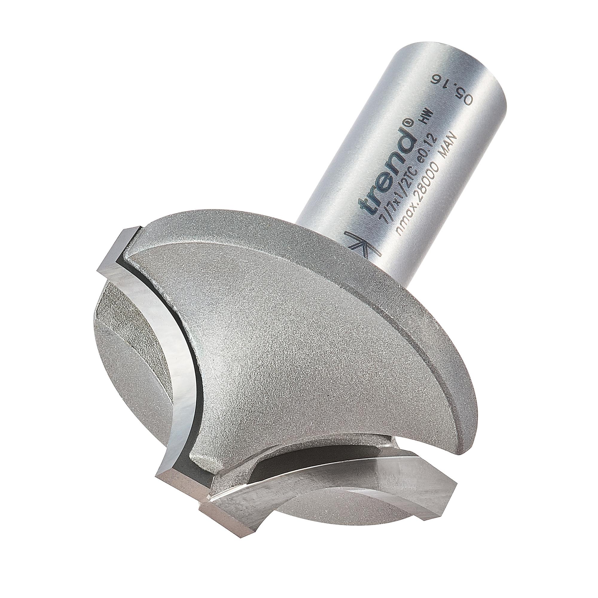 7_7x1_2tc_3d1 Trend 7/7X1/2TC Ovolo rounding over cutter 15mm radius - Image 1