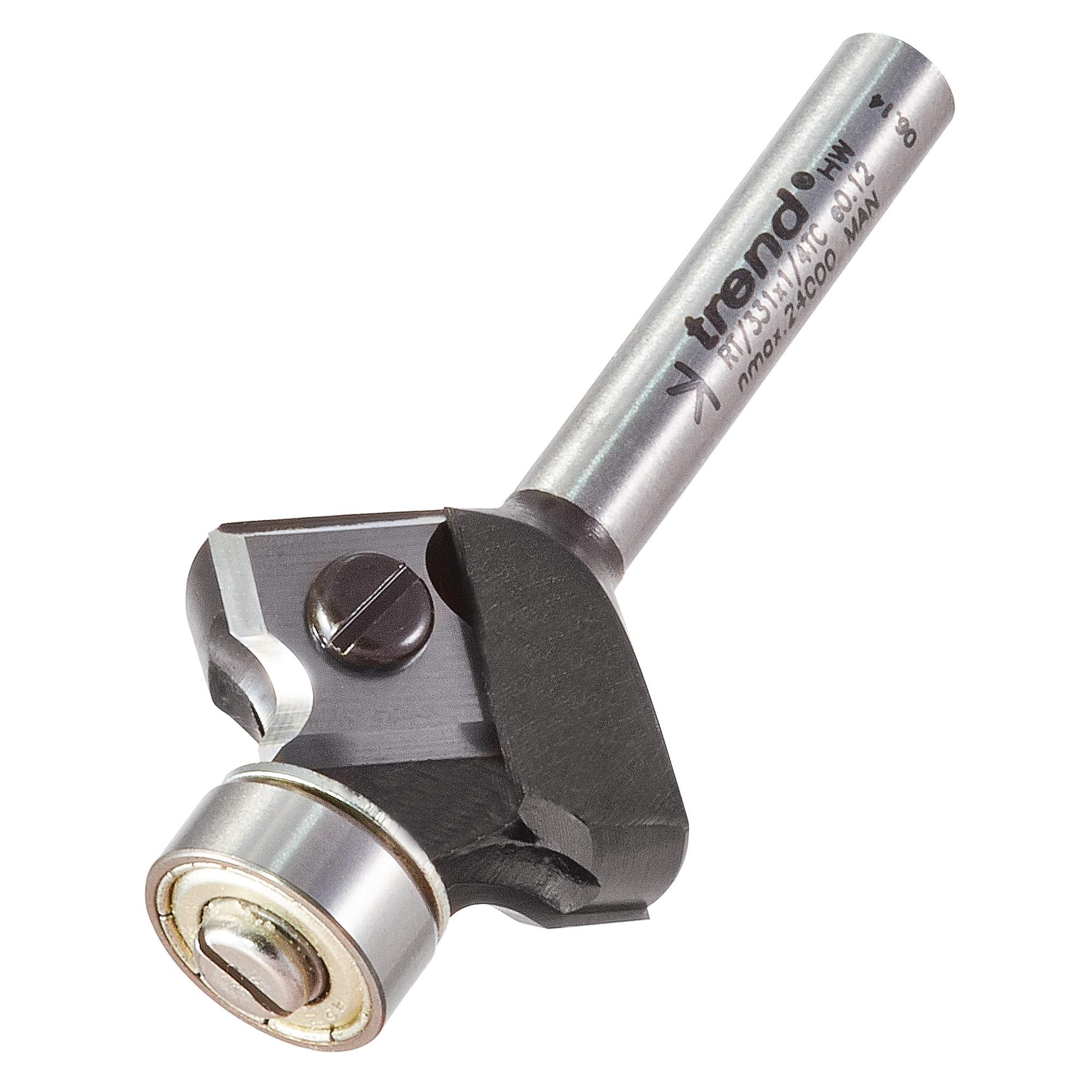 Trend RT/331X1/4TC Rota-Tip guided round over cutter 25.4mm diameter - Image 1