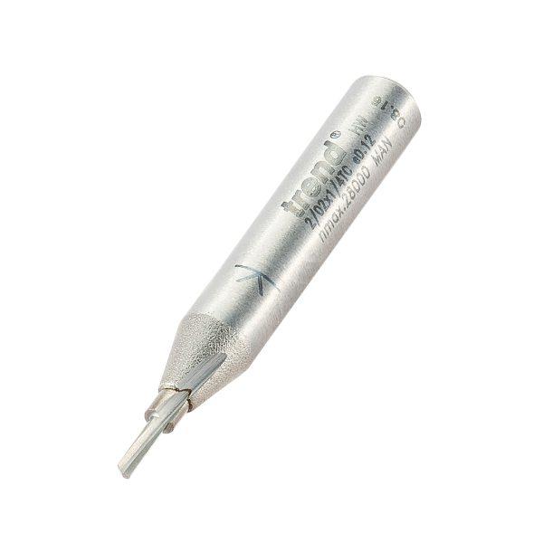 Trend 2/02X1/4TC Single flute cutter 1.8mm diameter