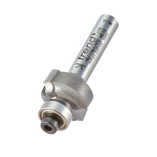 Trend 46/116X1/4TC Bearing guided ovolo cutter 2mm radius