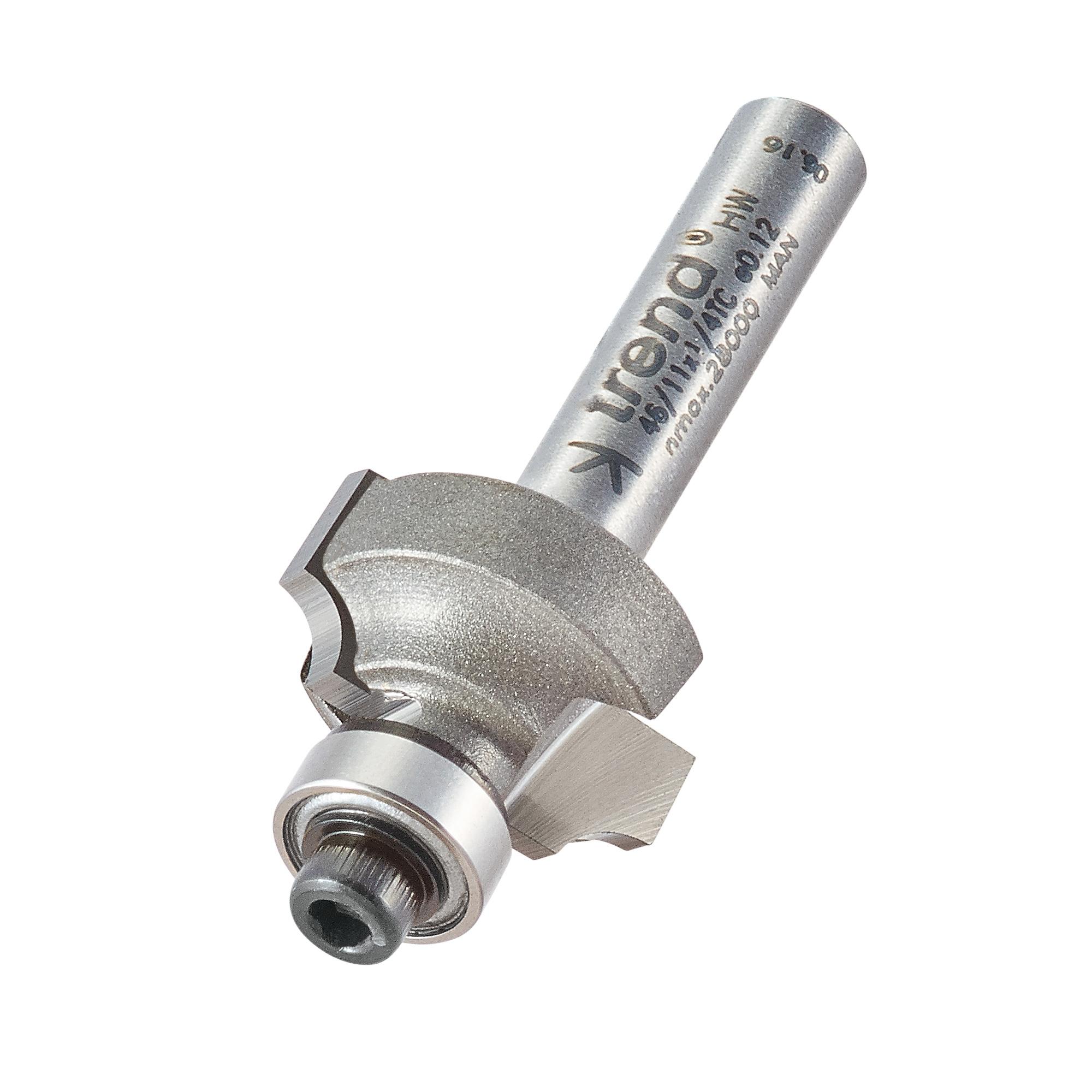 46_11x1_4tc_3d1 Trend 46/11X1/4TC Bearing guided ovolo cutter 3.2mm radius - Image 1
