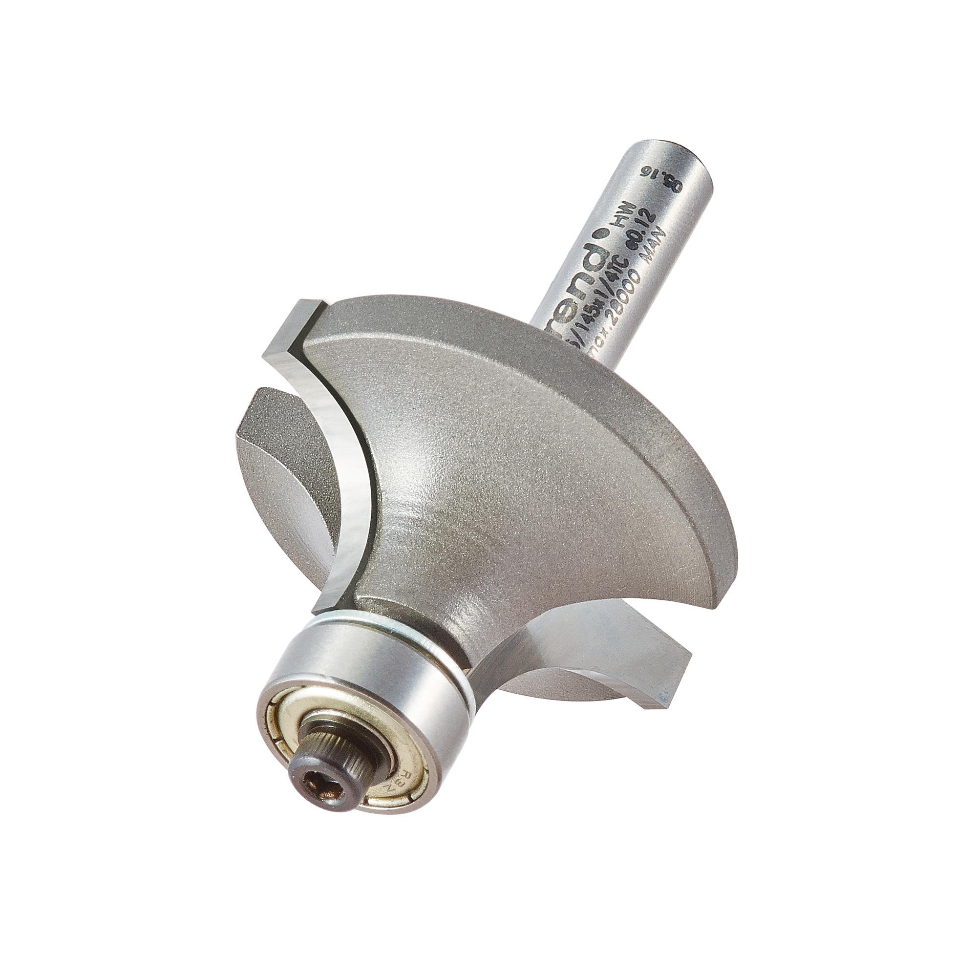 46_145x1_4tc_3d1 Trend 46/145X1/4TC Bearing guided ovolo cutter 11.1mm radius - Image 1