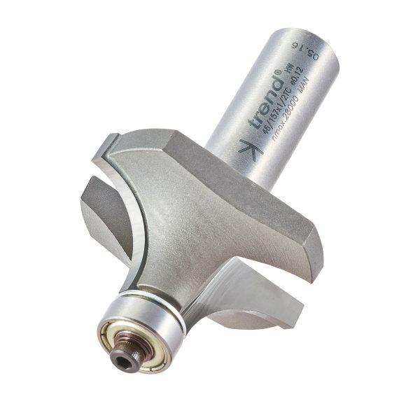 Trend 46/157X1/2TC Bearing guided ovolo cutter 15mm radius