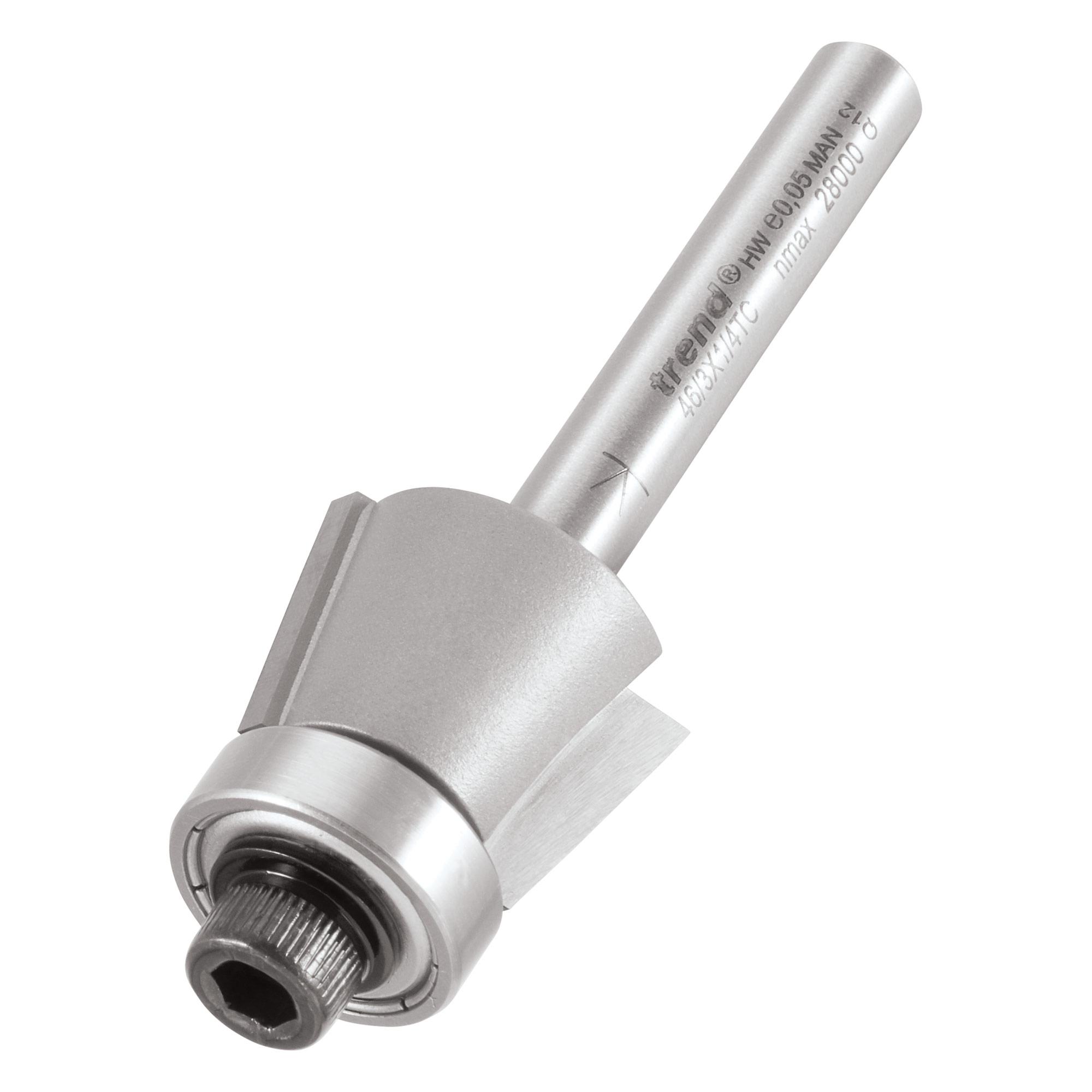 5027654008744_46_3x1_4tc_3d1 Trend 46/3X1/4TC Bevel trimmer 20mm diameter 14mm length - Image 1