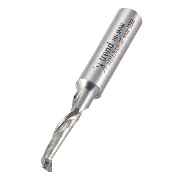 Trend 50/25X8MMHSSE Helical plunge cutter 5mm diameter