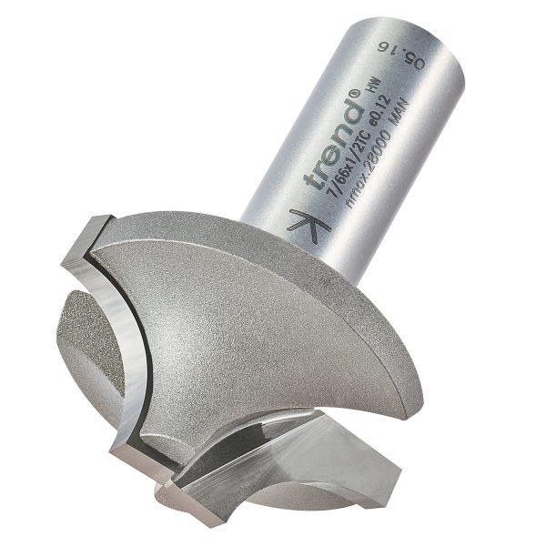 Trend 7/66X1/2TC Ovolo rounding over cutter 12.7mm radius