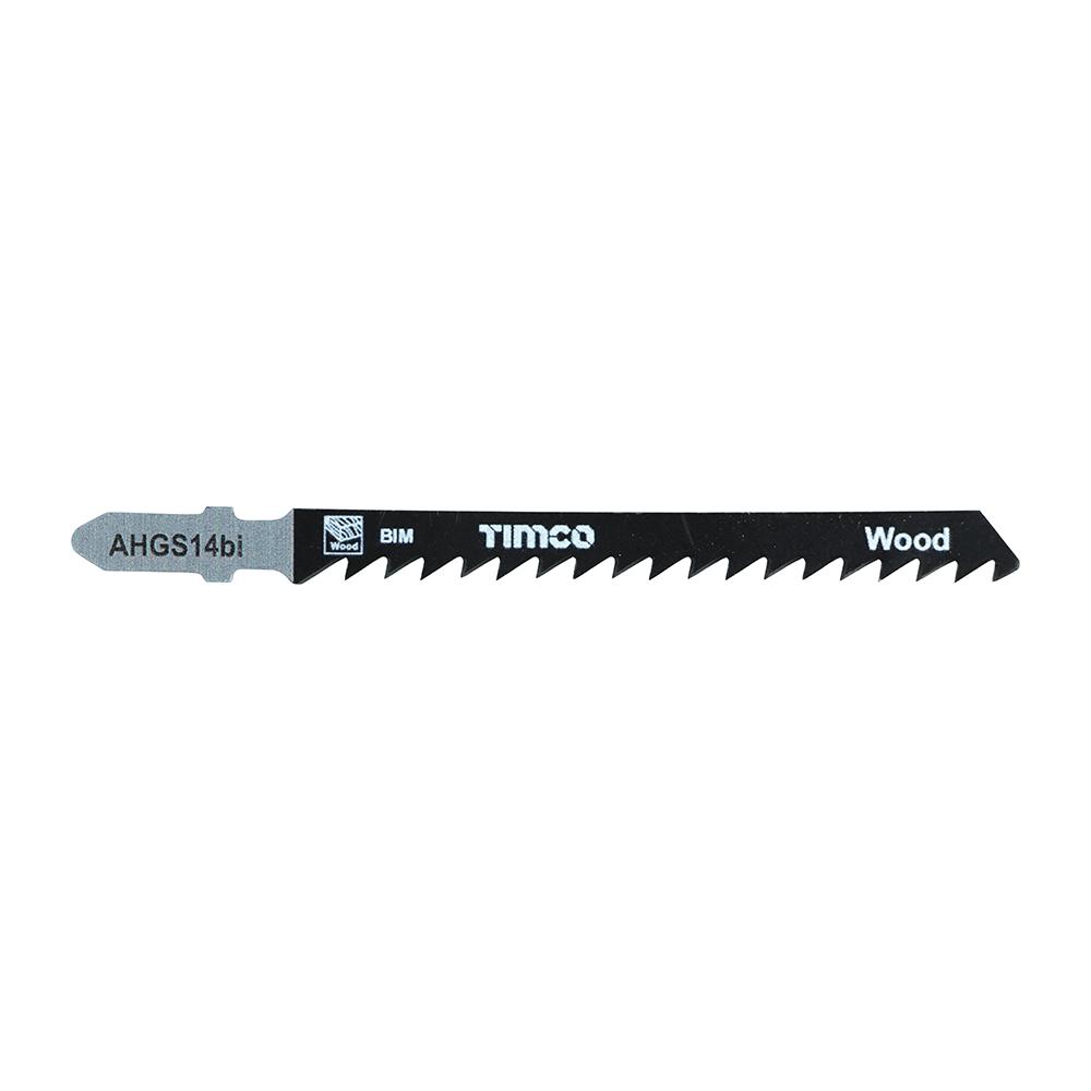 AHGS14BI_w1 TIMCO Jigsaw Blades Wood Cutting Bi-Metal Blades - T144DF - Image 1