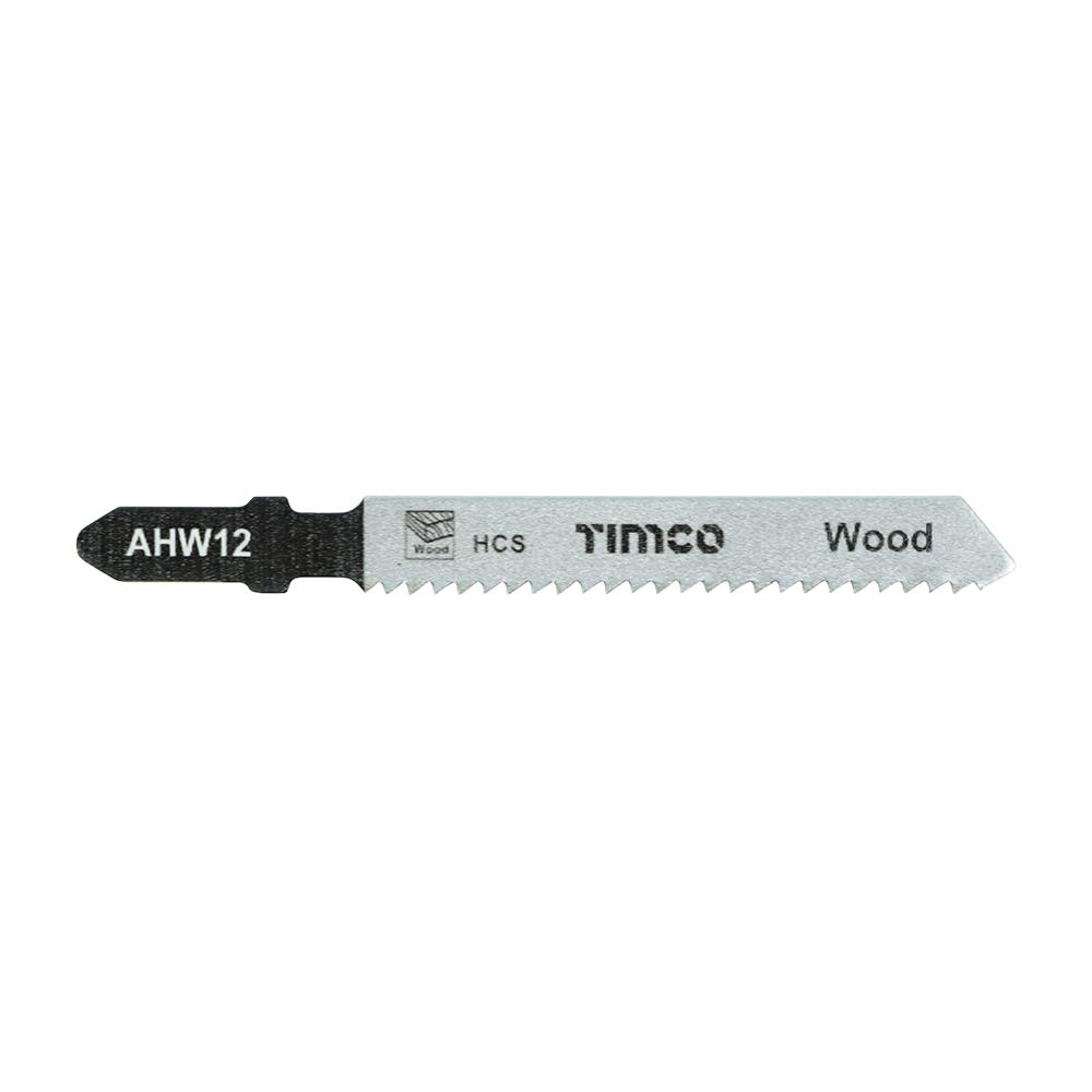 AHW12_w1 TIMCO Jigsaw Blades Wood Cutting HCS Blades - T119B - Image 1
