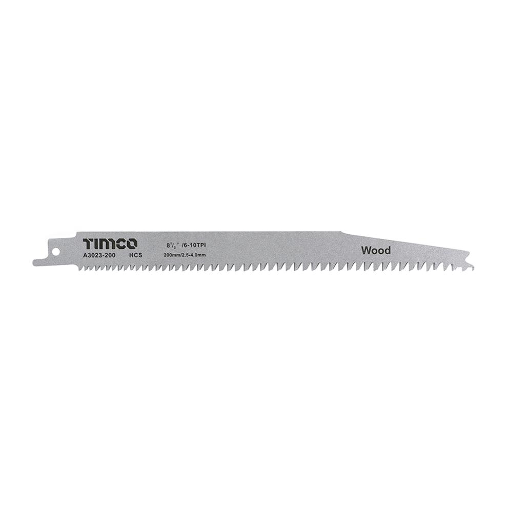 A3023-200_w1 TIMCO Reciprocating Saw Blades Wood Cutting High Carbon Steel - S2345X - Image 1