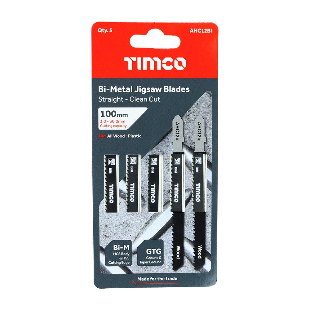 TIMCO Jigsaw Blades Wood Cutting Bi-Metal Blades - T101BF - Image 2
