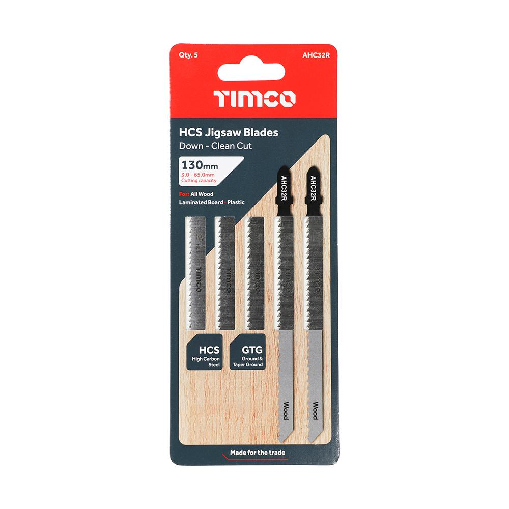 TIMCO Jigsaw Blades Wood Cutting HCS Blades - T101BRLong - Image 2