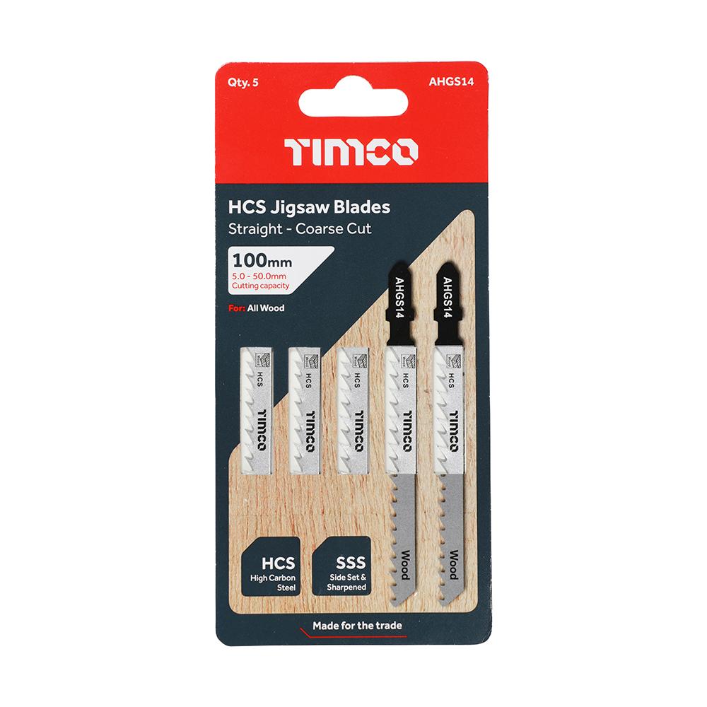 TIMCO Jigsaw Blades Wood Cutting HCS Blades - T144D - Image 2