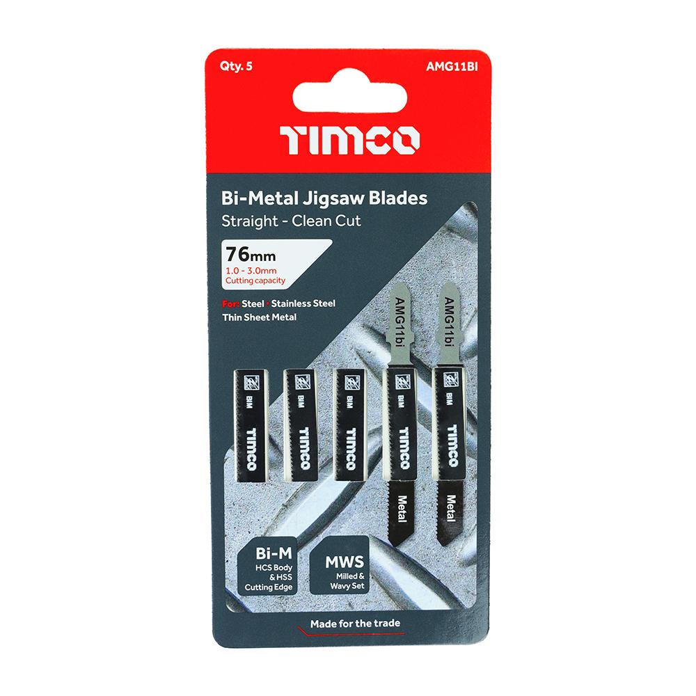 TIMCO Jigsaw Blades Metal Cutting Bi-Metal Blades - T118AF - Image 2
