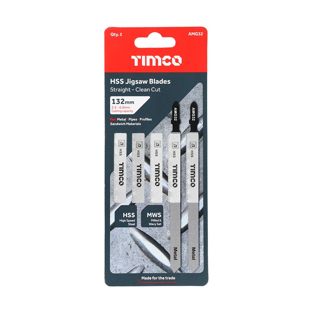 TIMCO Jigsaw Blades Metal Cutting HSS Blades - T318B - Image 2