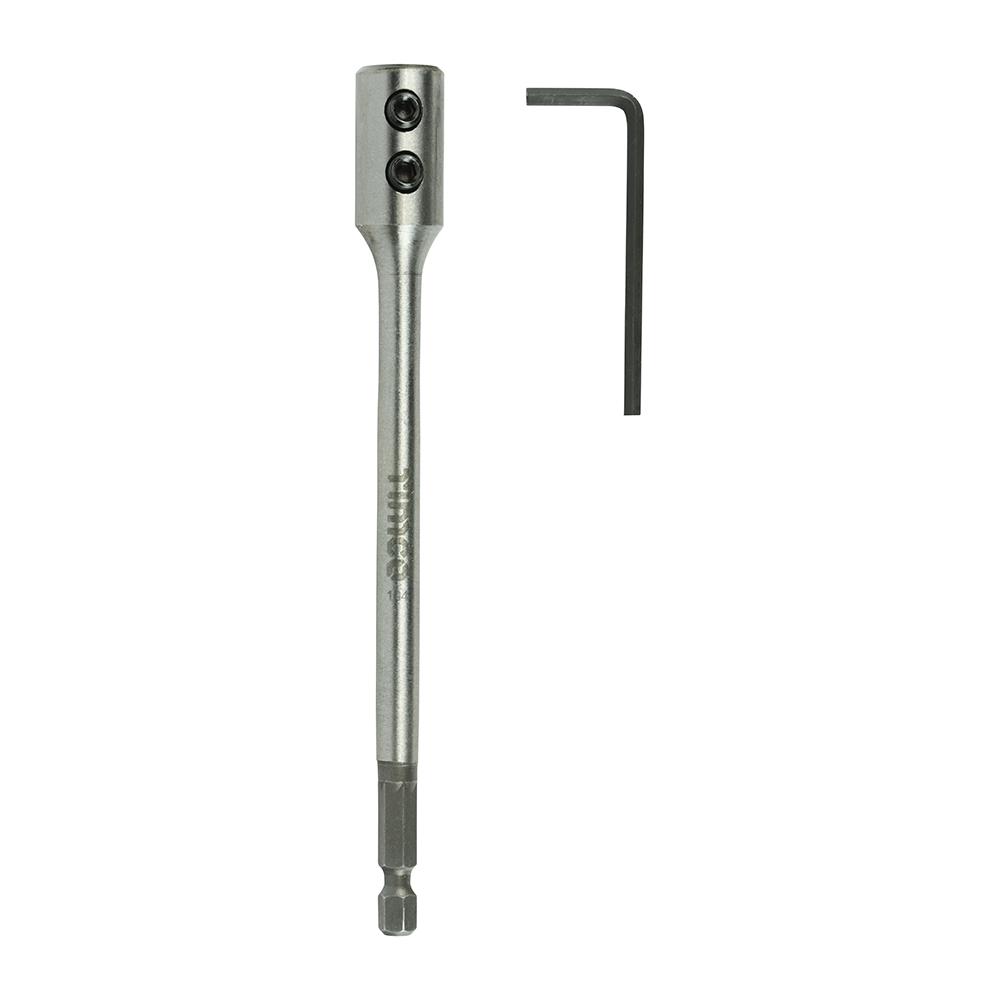 FBEQR150_w1 TIMCO Flat Wood Bits 1/4" Extension Rod - 150mm - Image 1