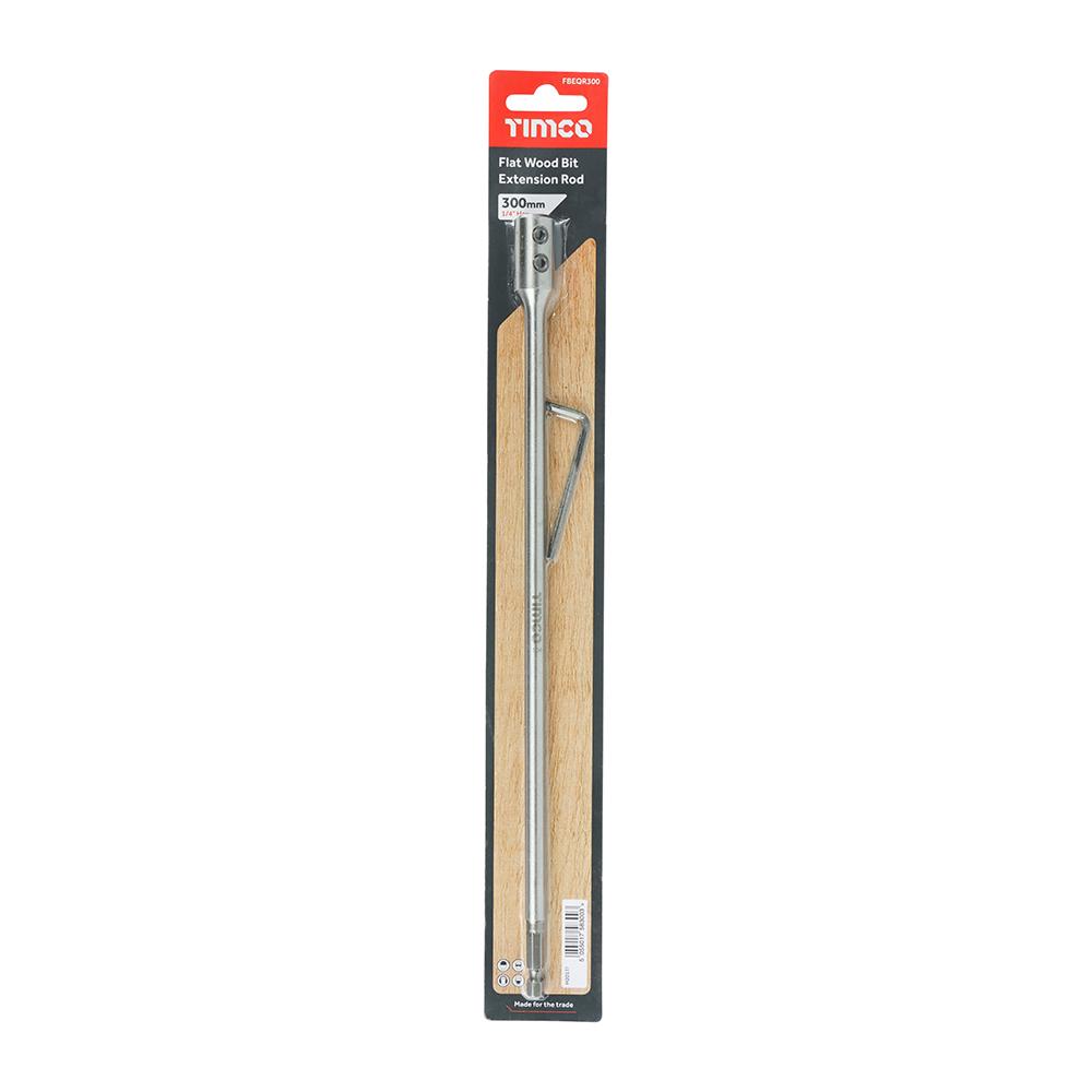 TIMCO Flat Wood Bits 1/4" Extension Rod - 300mm - Image 2
