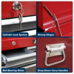 Sealey American PRO® Topchest 6 Drawer Red/Grey - Image 2