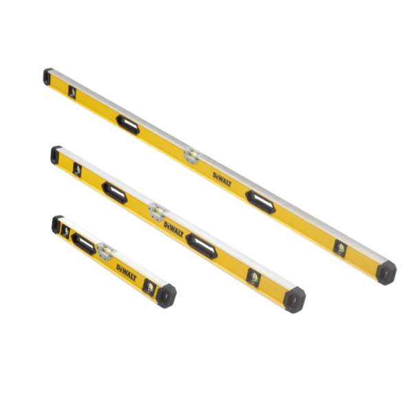 Dewalt Heavy Duty Box Beam Spirit Level Pack 2ft + 4ft + 6ft
