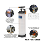 Sealey TP69 Manual Vacuum Oil & Fluid Extractor Pump 6.5L - Image 4