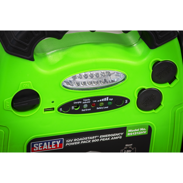 Sealey RoadStart® 12V Emergency Jump Starter 900 Peak Amps - Image 4