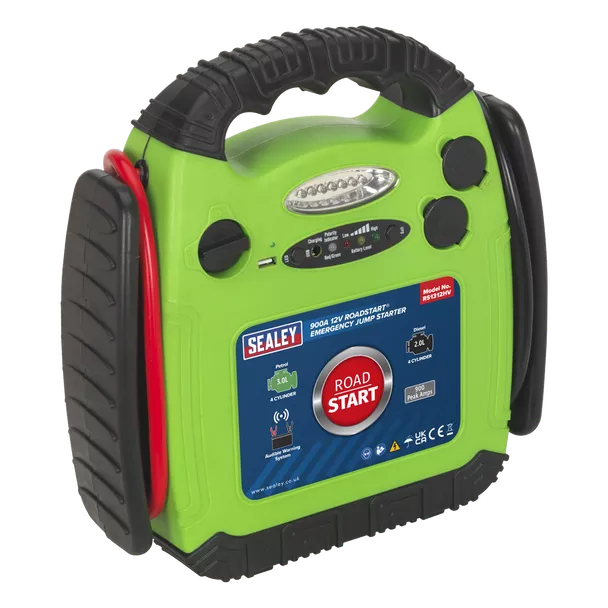 Sealey RoadStart® 12V Emergency Jump Starter 900 Peak Amps - Image 2