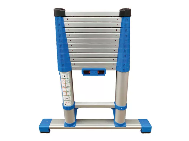 ZAR40410 Zarges Compactstep L Telescopic Ladder & Stabiliser Bar 3.2m - Image 1