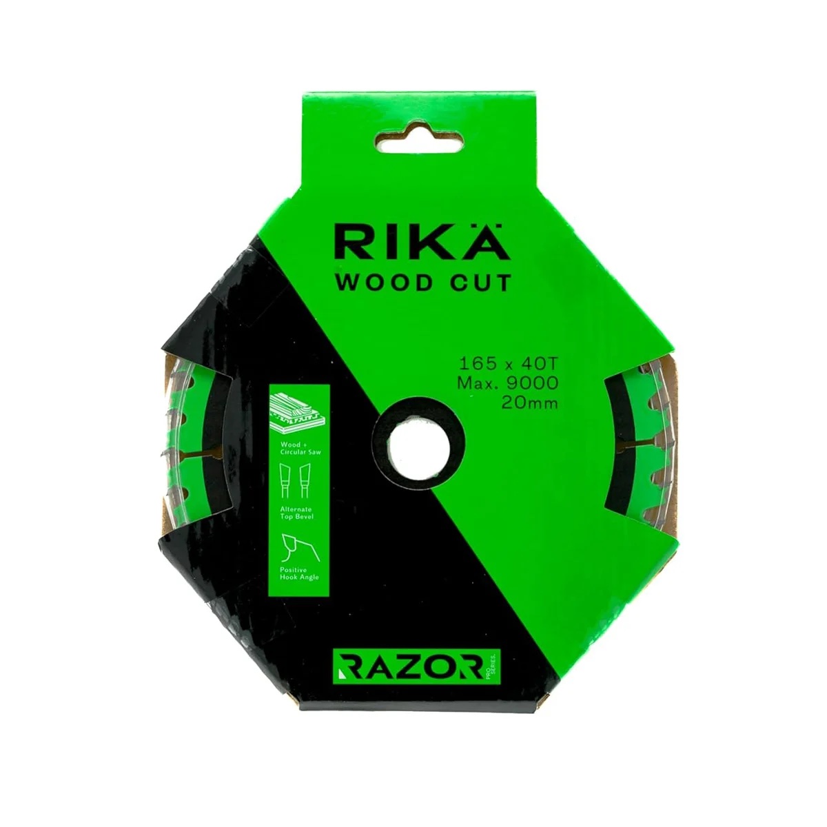 Rika Razor Pro TCT Circular Saw Blade 165mm x 40T x 20mm - Image 2