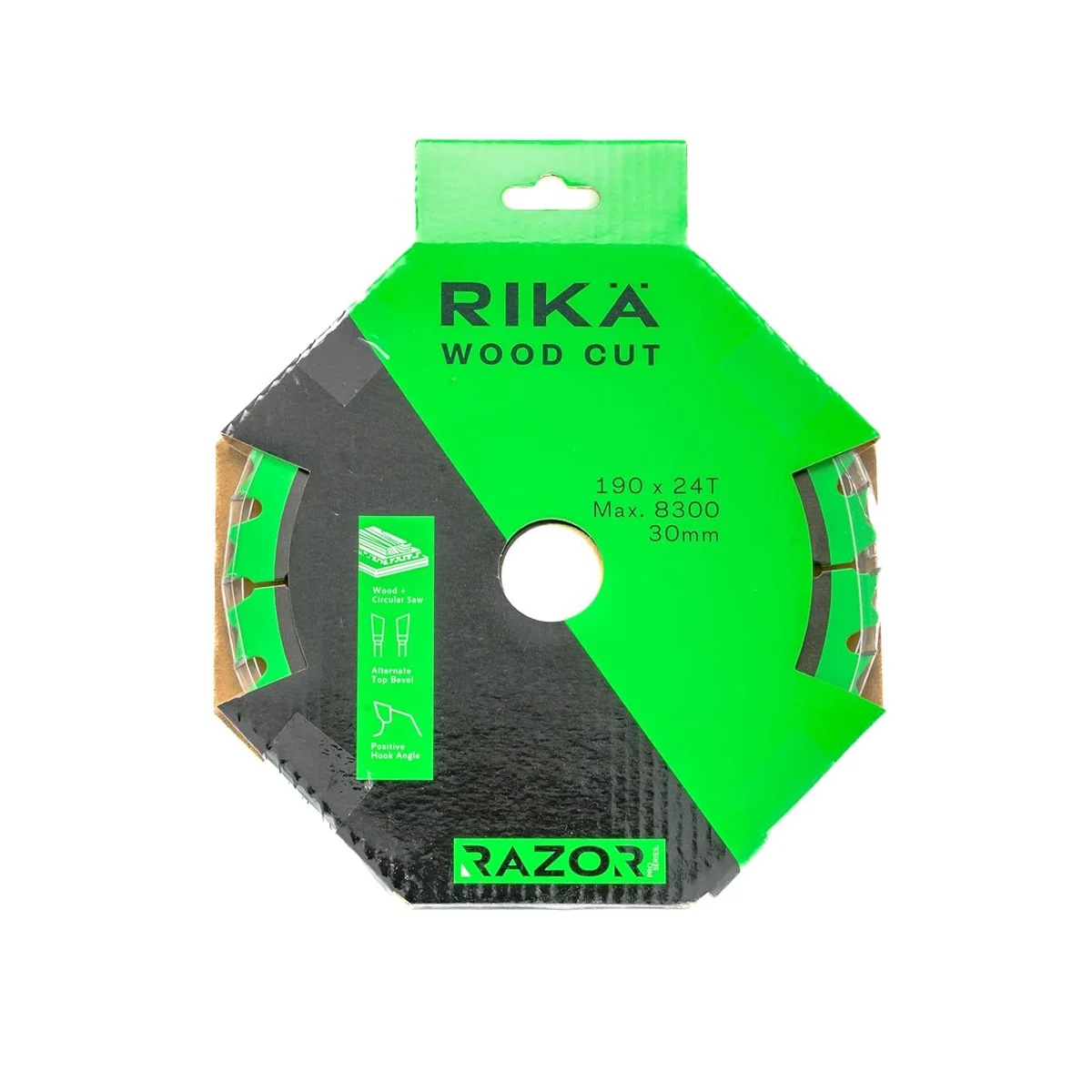 RIKÄ TCTR012 Razor Pro TCT Circular Saw Blade 190mm x 24T x 30mm - Image 1