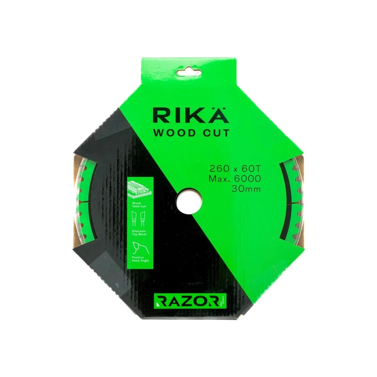 RIKÄ Razor Pro TCT Table Saw Blade 260mm x 60T x 30mm - Image 2