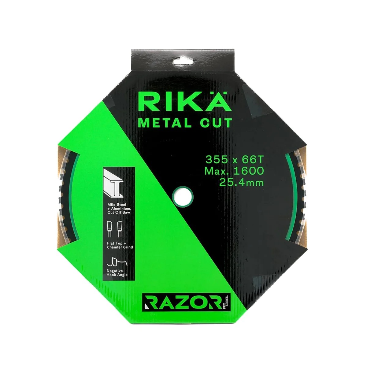 RIKÄ Razor Pro TCT Cut Off Mild Steel/Ali Saw Blade 355mm x 66T x 25.4mm - Image 2
