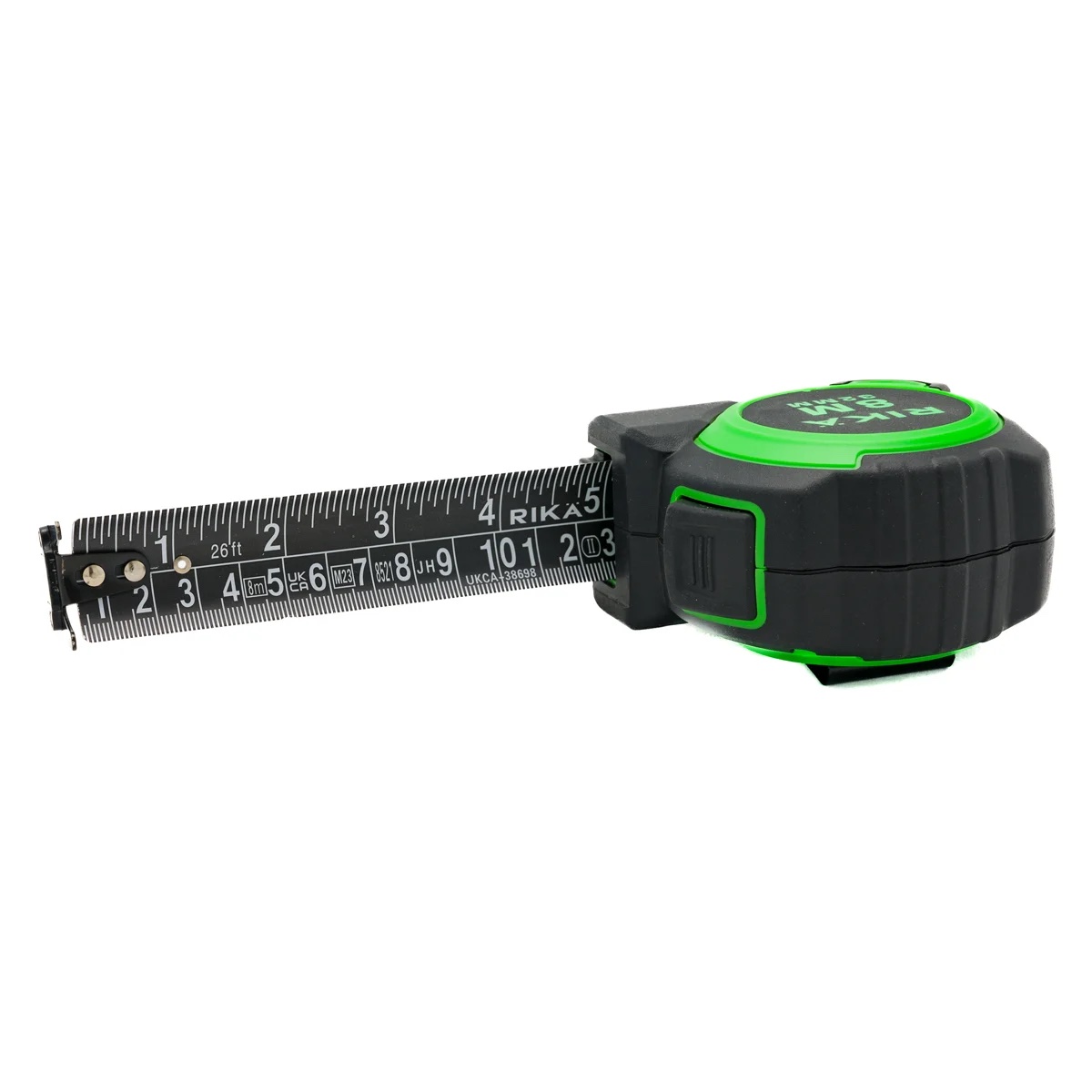 RIKÄ 8m/26ft Fatboy PRO Tape Measure Extra Wide Automatic Blade Lock Magnetic Tip - Image 2