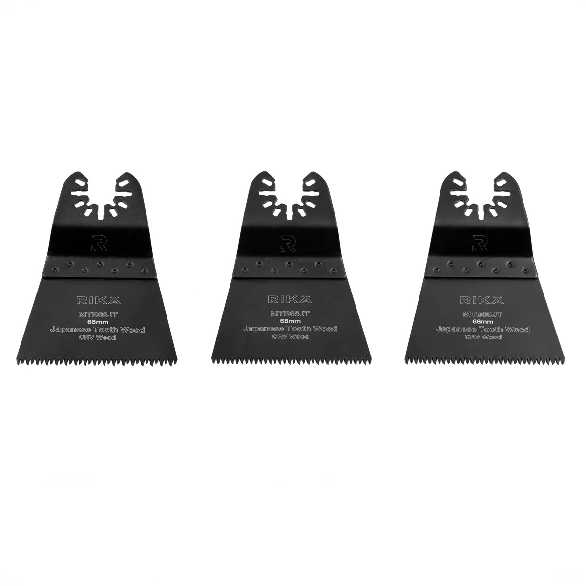 RIKÄ 68mm Fine Tooth Multi Tool Saw Blade 3 Pack - Image 1