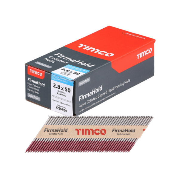 Timco Firmahold Collated Framing Nails Stainless Steel Pack 1100 - No Gas