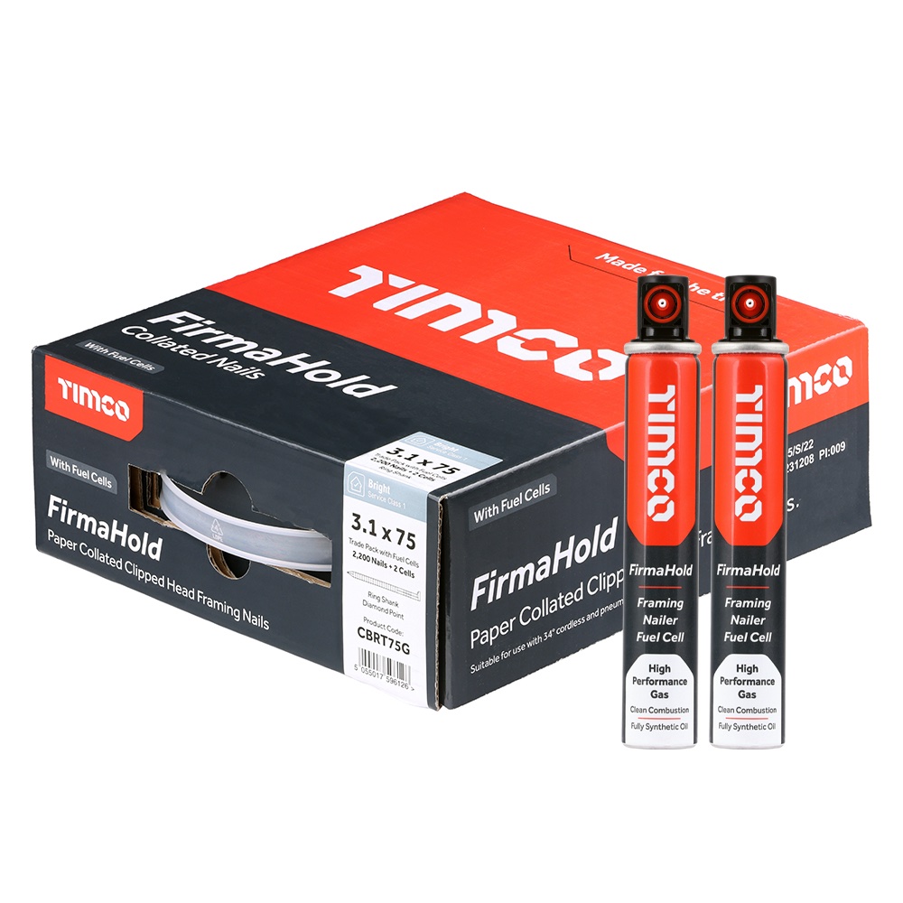 Timco Firmahold Collated Framing Nails Bright Pack 3300 - 3 x Gas - Image 3